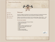 Tablet Screenshot of perfectimagesalonandspa.com